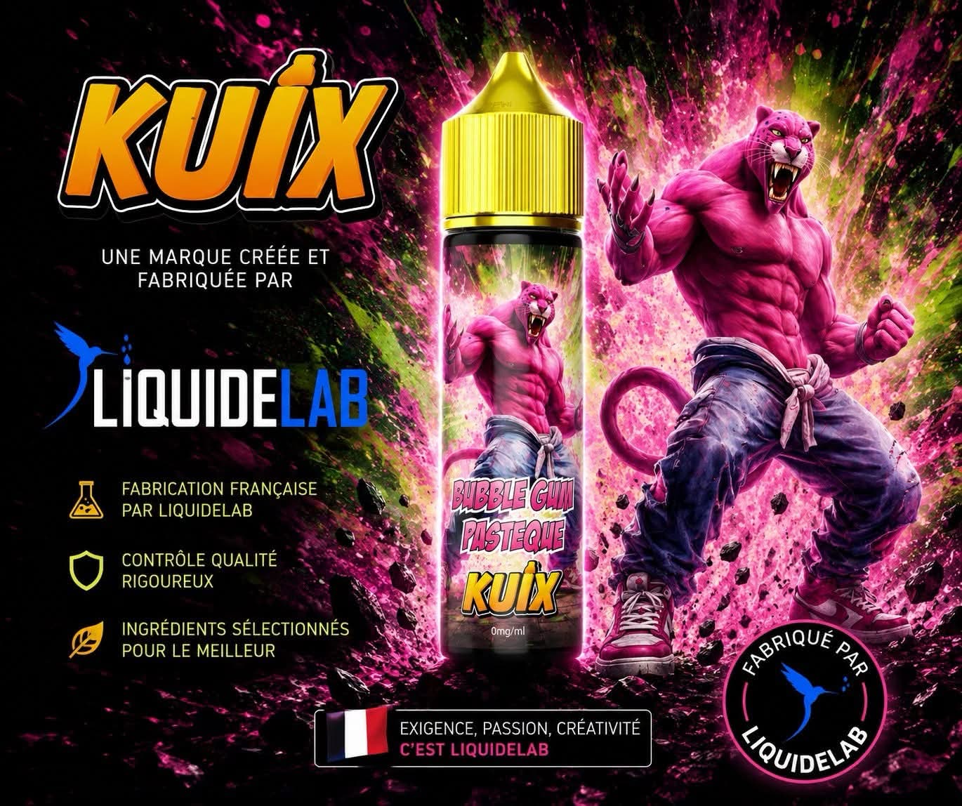 Bubble Gum Pastèque Kuix Liquidelab 50ml