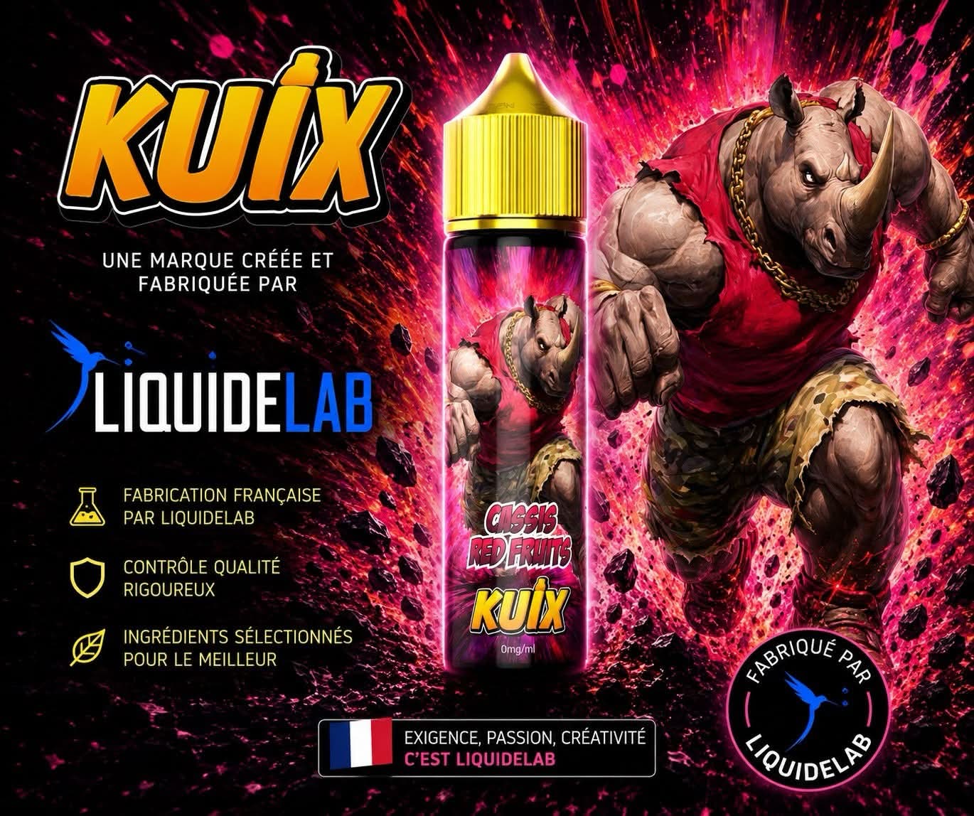 Cassis Red Fruits Kuix Liquidelab 50ml