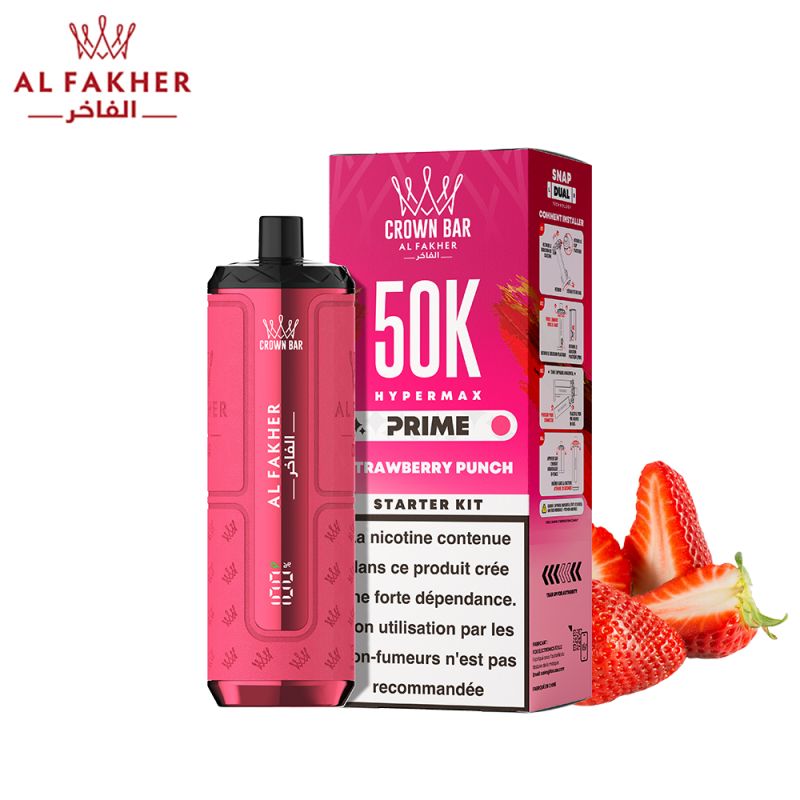 Puff Crown Bar 50K 2x10ml Hyper Max Prime - Al Fakher