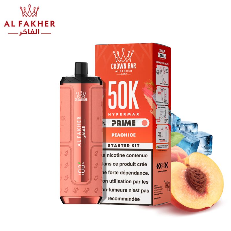 Puff Crown Bar 50K 2x10ml Hyper Max Prime - Al Fakher