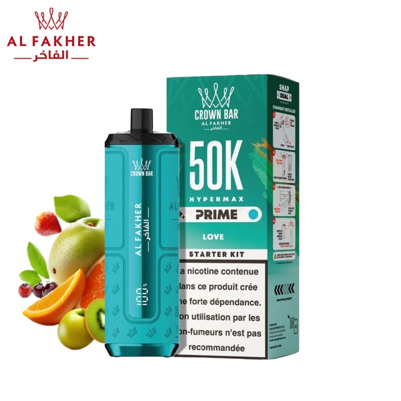 Puff Crown Bar 50K 2x10ml Hyper Max Prime - Al Fakher