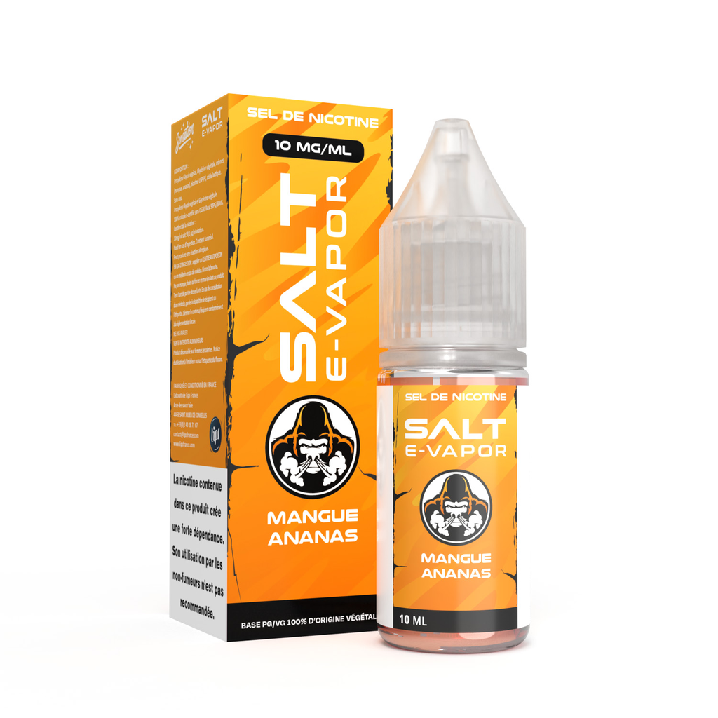 Salt E-Vapor: Mangue Ananas 10ml - Le French Liquide