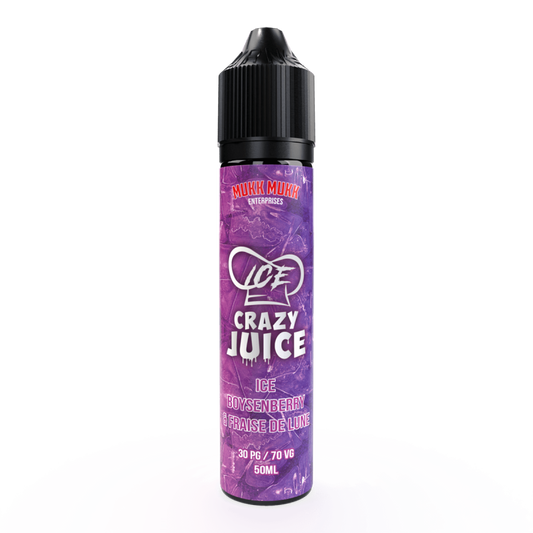 Ice Boysenberry & Fraises de lune Crazy Juice Mukk Mukk