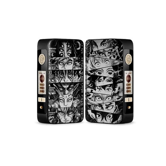 Mod dotBox 220 V2 220W 2x18650 Gravé (Recto/Verso) Demon Slayer Black- Dotmod