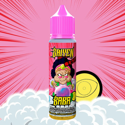Baba Saiyen Vapors 50ml Fraise - Fruit du Dragon - Barbe à papa