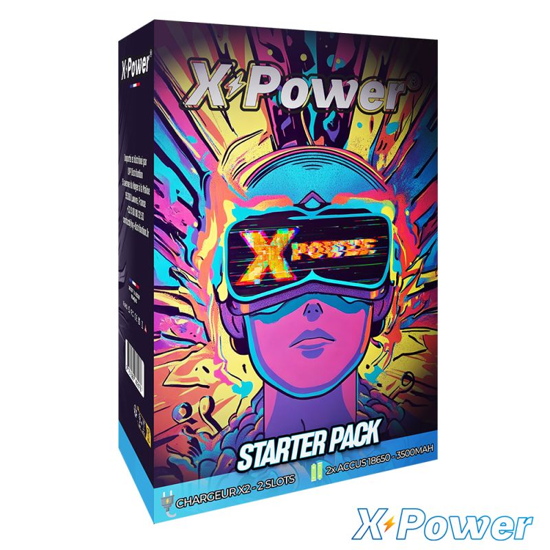 Starter Pack - Chargeur X2 Accus 18650 - 3500mh