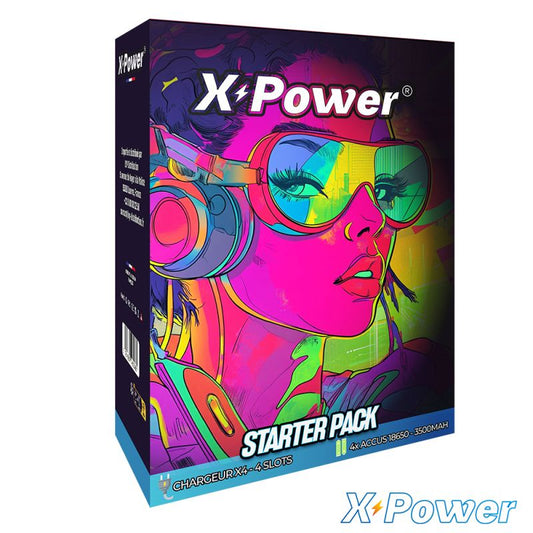 Starter Pack - Chargeur X4 Accus 18650- 3500mh